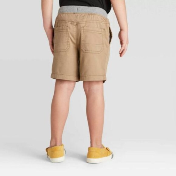 NWT Cat & Jack Toddler Boys' Chino Shorts Tan 5T - Picture 2 of 3